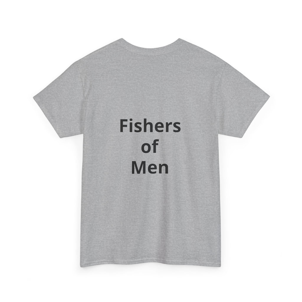 Christian Fish Tee — "Fish of Life" Front + "Fishers of Men" Back