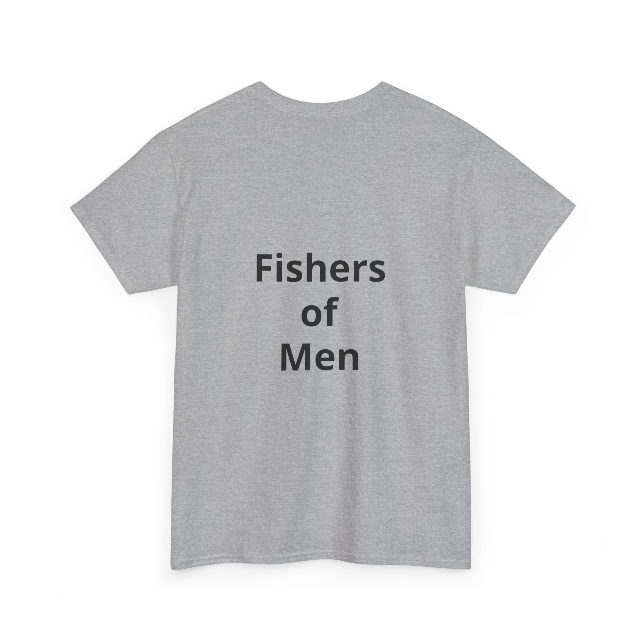 Christian Fish Tee — "Fish of Life" Front + "Fishers of Men" Back