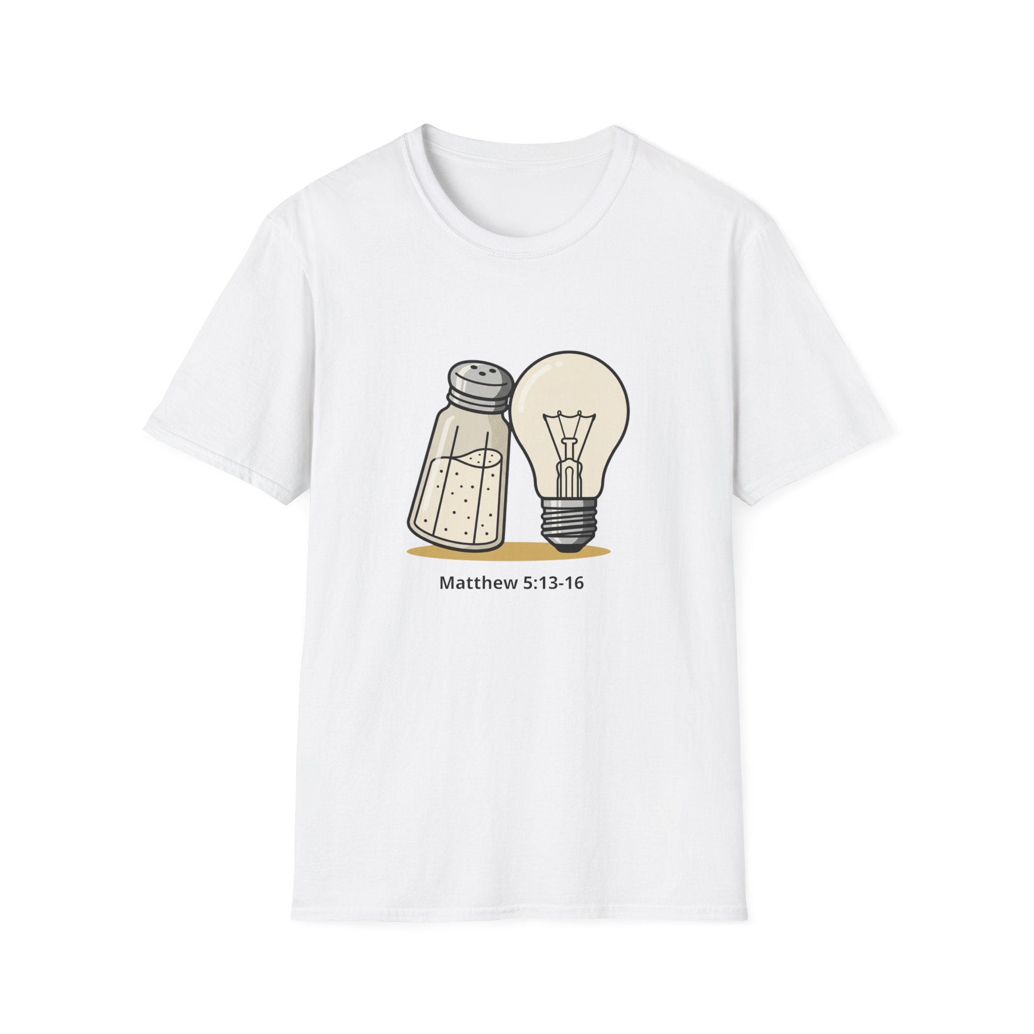 Personalized Salt & Light T-Shirt — Custom Name & Date (Matthew 5:13-16)