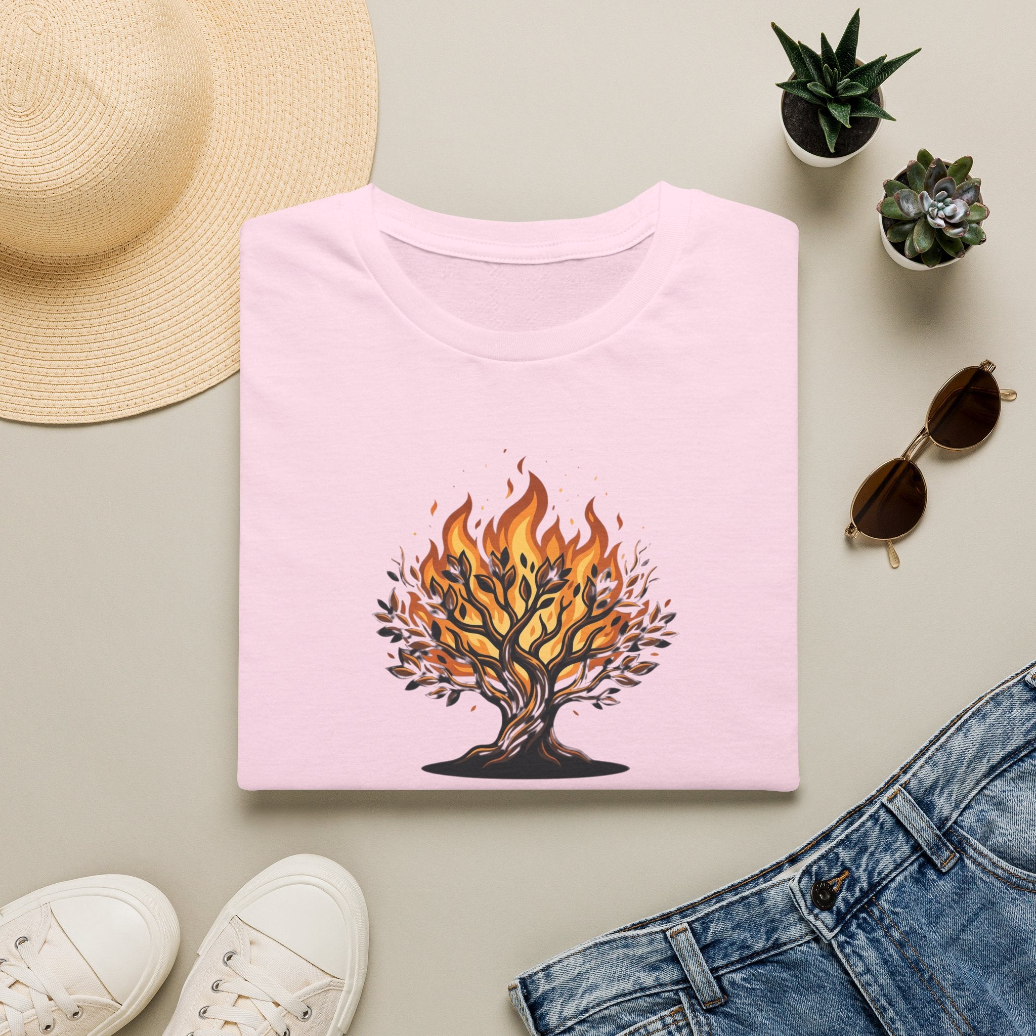 Burning Bush T-Shirt - Exodus 3:1-5 Christian Faith Tee