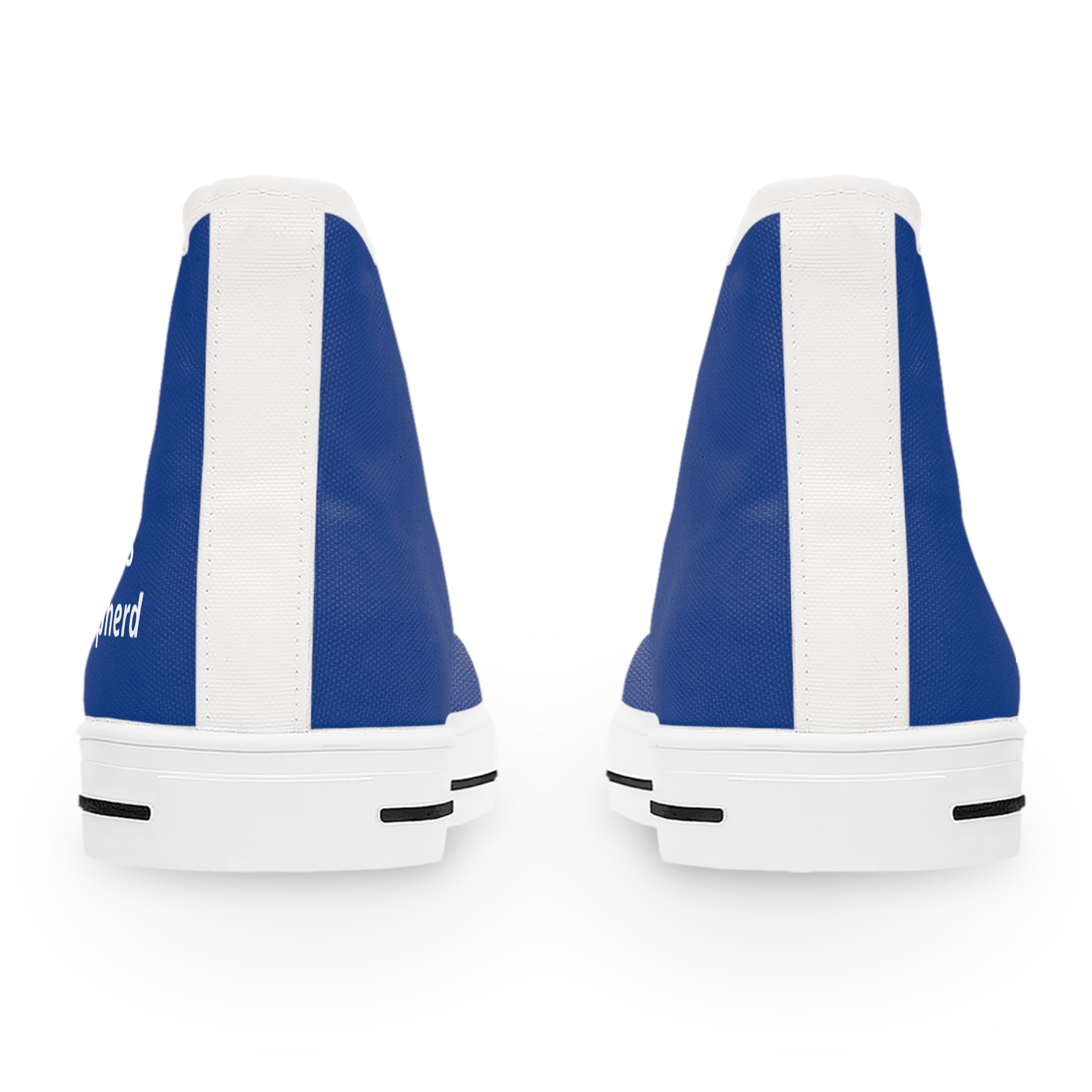High Top Sneakers — Custom Blue 'Psalm 23' Canvas Shoes